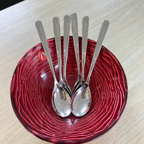 SET 6 THÌA CAFE & SỮA CHUA CHOCKMEN - INOX 18/10 CAO CẤP