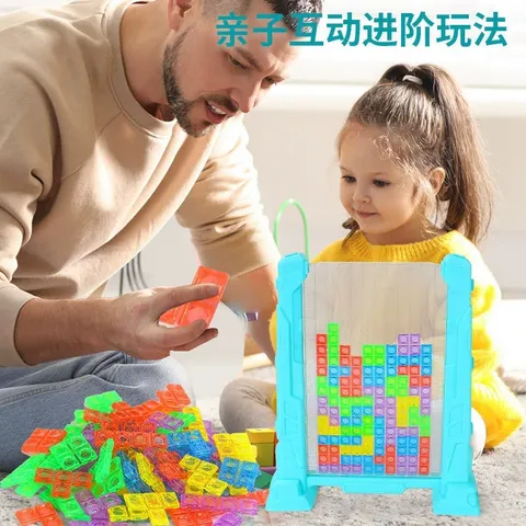 Đồ Chơi Xếp Hình 3D Tetris - Đồ Chơi Phát Triển Tư Duy Tương Tác Cho Trẻ Em Từ 3 Tuổi, Chất Liệu An Toàn, Sáng Tạo và Giải Trí