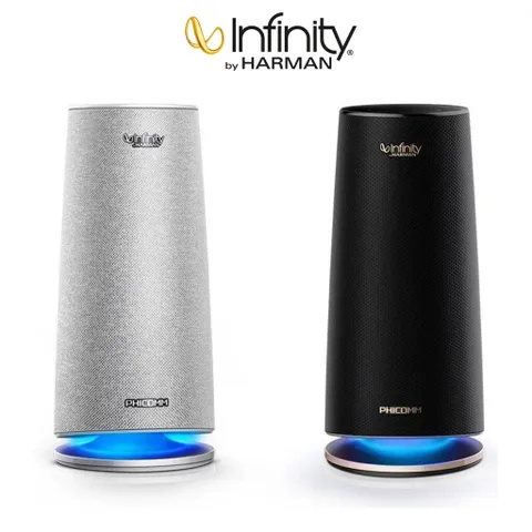 Loa Bluetooth PHICOMM R1 - Công Nghệ Âm Thanh Infinity by Harman, Thiết Kế Thông Minh, Kết Nối Bluetooth và Wi-Fi, Âm Thanh Mạnh Mẽ, Đế LED Phát Sáng