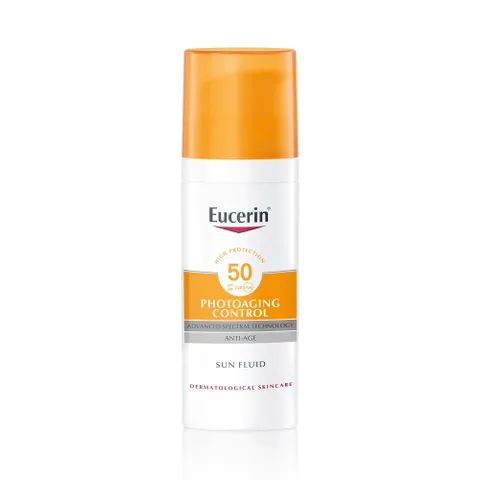 Kem Chống Nắng Eucerin SPF 50 Ngăn Ngừa Da Lão Hóa 50ml Sun Fluid Photoaging Control SPF 50