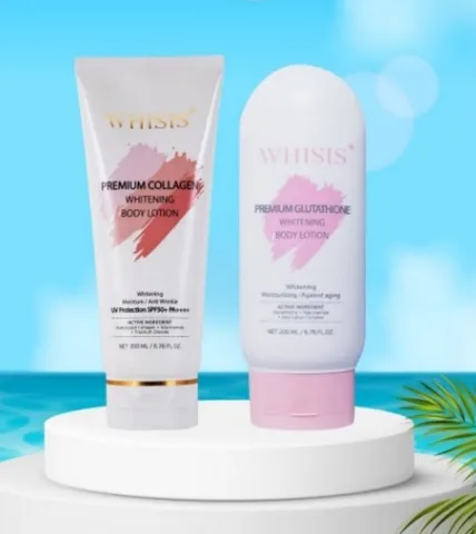  Kem dưỡng thể chống nắng WHISIS Premium Collagen Whitening Body Lotion 200ml  ( ban ngày và ban đêm )