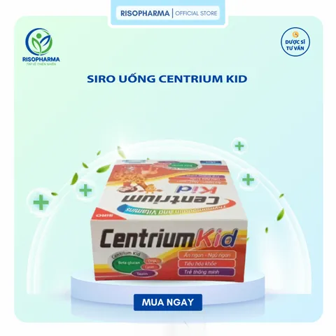 Siro Uống Centrium Kid Hỗ Trợ Ăn Ngon, Tiêu Hóa Khỏe, Phát Triển Trí Tuệ Cho Trẻ (20 Ống) - Vitamin Tổng Hợp Cho Bé