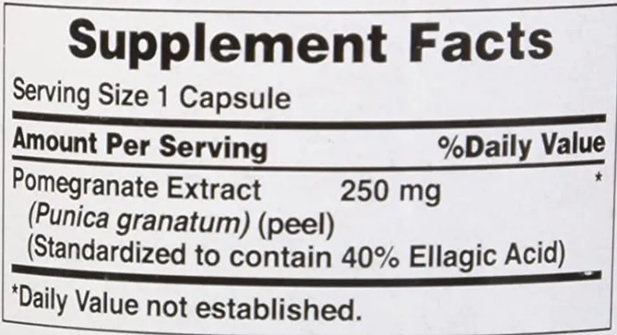 Viên uống tinh chất Lựu đỏ Pomegranate Extract 250mg - Trắng da, chống nắng, giảm nám, hàng nhập Mỹ, 60 viên