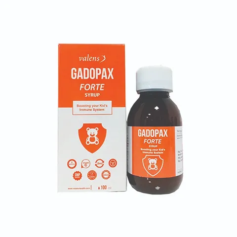 Siro Gadopax Forte 100ml - Hỗ trợ tăng cường sức đề kháng cho trẻ, Giảm ốm vặt hiệu quả, Chứa beta-glucans, Vitamin C, D, Kẽm