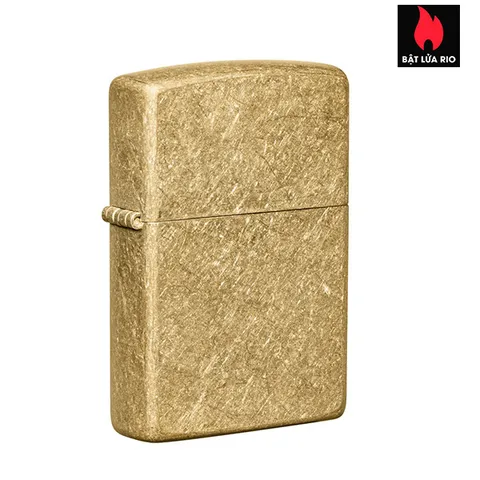 Bật Lửa Zippo Tumbled Brass 49477 - Thiết Kế Độc Đáo, Bền Bỉ, Chất Liệu Đồng Thau Nhập Khẩu Mỹ - Quà Tặng Sang Trọng
