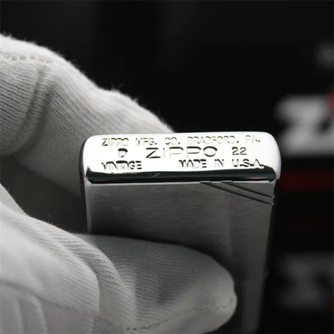 Bật Lửa Zippo 230 - Chất liệu Chrome Brushed Vintage 1937, Thiết Kế Cổ Điển, Hộp Quà Tặng, Bảo Hành Trọn Đời