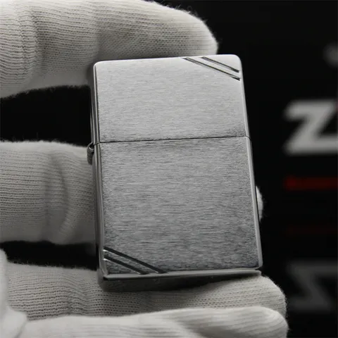 Bật Lửa Zippo 230 - Chất liệu Chrome Brushed Vintage 1937, Thiết Kế Cổ Điển, Hộp Quà Tặng, Bảo Hành Trọn Đời
