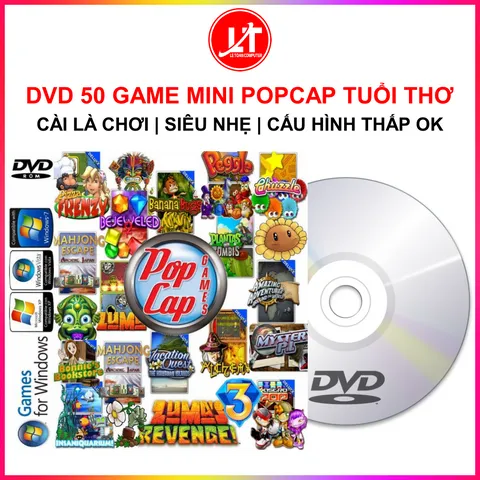 Đĩa DVD Cài Đặt 50 Game Mini Tuổi Thơ Siêu Nhẹ