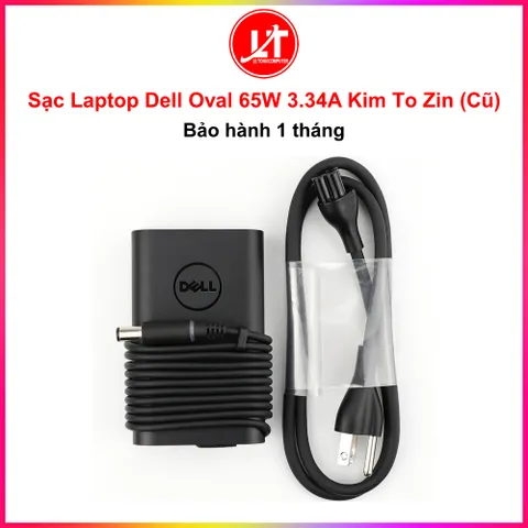 Sạc Laptop Dell Oval Đầu Kim To 19.5V- 3.34A 65W Zin Cũ