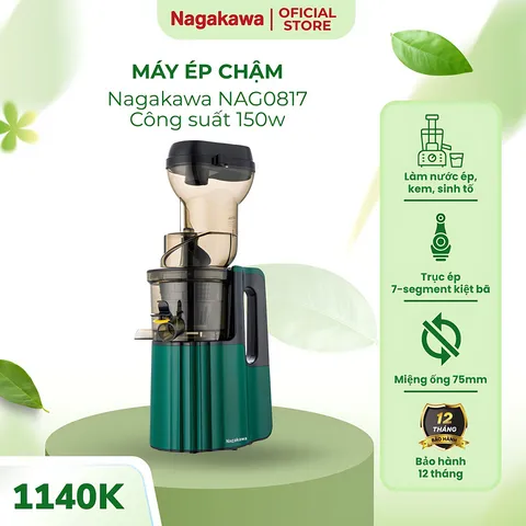 Máy ép chậm Nagakawa NAG0817 (300ml-150W) - Tích hợp xay sinh tố, kem 1