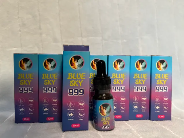 Dung dịch Blue Sky 999 10ml - Điều trị bệnh và chăm sóc cá cảnh an toàn hiệu quả cho cá Betta, Koi, cá thủy sinh nhỏ