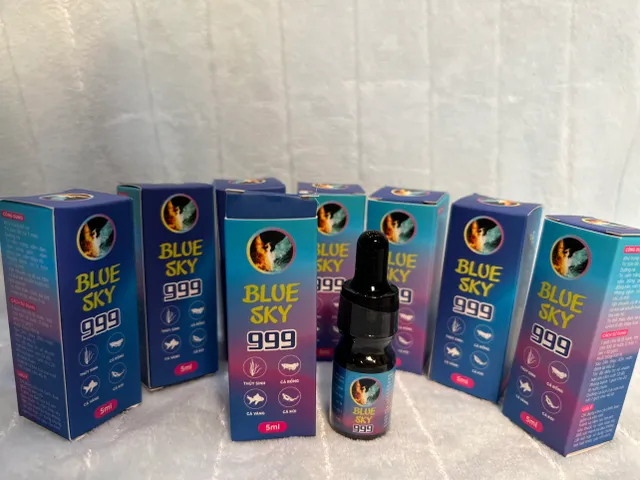 Dung dịch Blue Sky 999 10ml - Điều trị bệnh và chăm sóc cá cảnh an toàn hiệu quả cho cá Betta, Koi, cá thủy sinh nhỏ