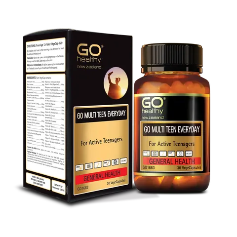 Viên Uống Vitamin Tổng Hợp GO Multi Teen Everyday 60 Viên - Hỗ Trợ Sức Khỏe Cho Thanh Thiếu Niên, Tăng Cường Tập Trung