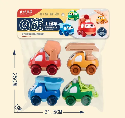 Xe Ô Tô Chạy Trớn Mini Đội Xe Poli Đáng Yêu - Đồ Chơi Giúp Trẻ Phát Triển Tư Duy và Trí Tưởng Tượng