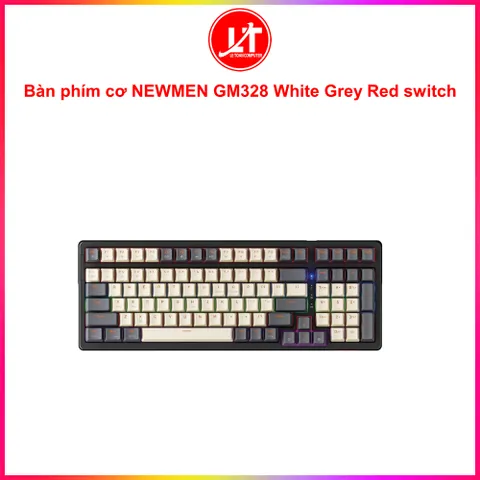Bàn phím cơ NEWMEN GM328 White Grey Red switch