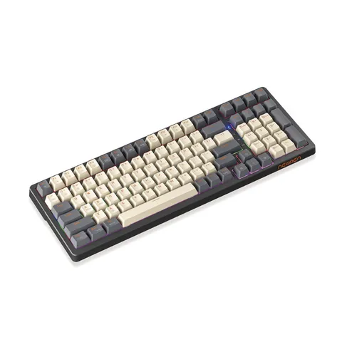 Bàn phím cơ NEWMEN GM328 White Grey Red switch