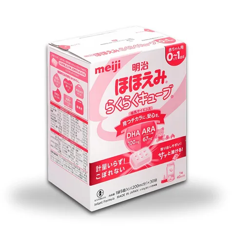 Sữa Meiji 20 thanh cho bé từ 0-1 tuổi