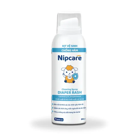 Xịt Vệ Sinh Nipcare 80ml - Ngừa Hăm, Bảo Vệ Da Bé Nhạy Cảm