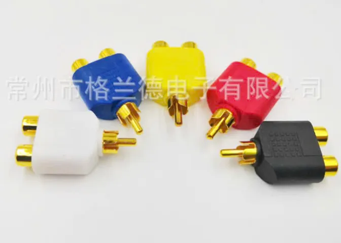 Jack Chia AV (RCA) Từ 1 Ra 2 Hoa Sen - Chia Tín Hiệu Âm Thanh Chất Lượng Cao, Kiểu Dáng Tiện Lợi, Dễ Sử Dụng