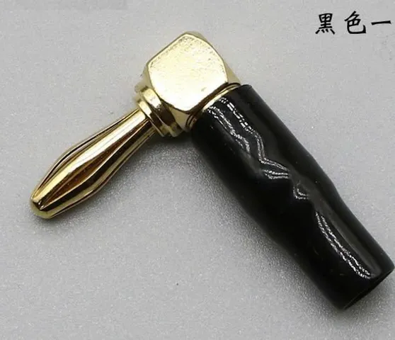 Giắc Bắp Chuối Cong 90 Độ Vuông Góc - Kết Nối Âm Thanh Chất Lượng Cao, Tiết Kiệm Không Gian, Dễ Dàng Sử Dụng - 1 Cặp