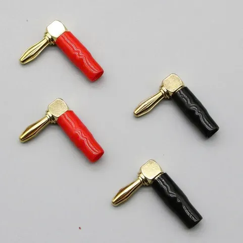 Giắc Bắp Chuối Cong 90 Độ Vuông Góc - Kết Nối Âm Thanh Chất Lượng Cao, Tiết Kiệm Không Gian, Dễ Dàng Sử Dụng - 1 Cặp