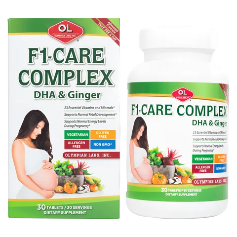 F1-Care Complex - Vitamin Tổng Hợp Chống Nghén Cho Bà Bầu, Hỗ Trợ Sức Khỏe Thai Kỳ, 30 Viên, Olympian Labs