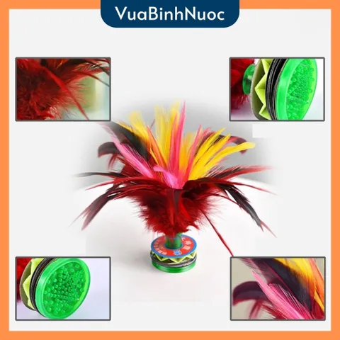 Quả cầu đá lông gà lông ngỗng, tập thể dục, giải trí, trái cầu đá trẻ em và người lớn - Vuabinhnuoc