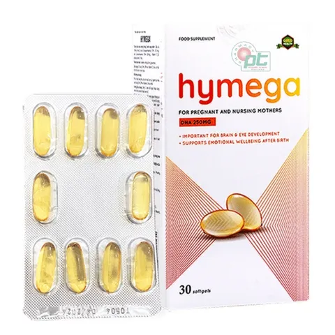 Viên uống bổ sung DHA Aplicaps Hymega 30 viên cho bà bầu - Hỗ trợ phát triển trí não thai nhi, an thai và ngừa trầm cảm sau sinh