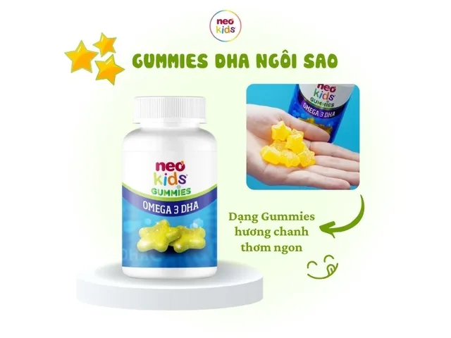 Viên ngậm Neo Kids DHA 60 viên - Bổ sung DHA cho trẻ thông minh, hỗ trợ trí nhớ và sức khỏe tốt
