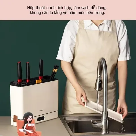 Máy Khử Khuẩn XIAOMI QCooker CR-DJ01 - Bộ 3 Dao và Thớt Chất Lượng, Thiết Kế Hiện Đại, Tiện Lợi Cho Mọi Nhà Bếp