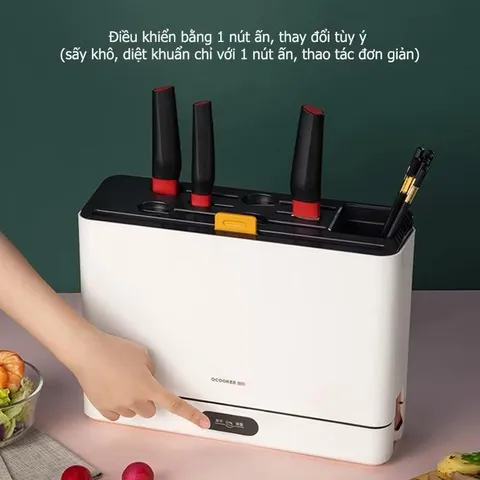Máy Khử Khuẩn XIAOMI QCooker CR-DJ01 - Bộ 3 Dao và Thớt Chất Lượng, Thiết Kế Hiện Đại, Tiện Lợi Cho Mọi Nhà Bếp