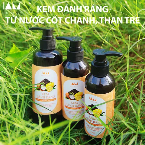 Kem Đánh Răng Thảo Mộc Chanh & Dầu Dừa 250ml - Trắng Răng Tự Nhiên, Kháng Khuẩn & Hơi Thở Thơm Mát