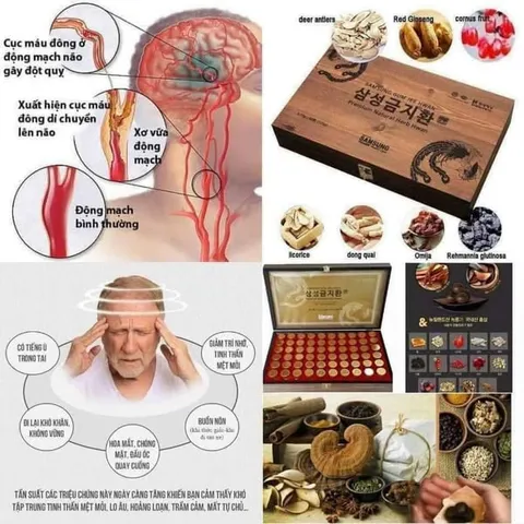 An cung ngưu hoàng hoàn Hàn Quốc Gum Jee Hwan, 60 viên - Hộp gỗ