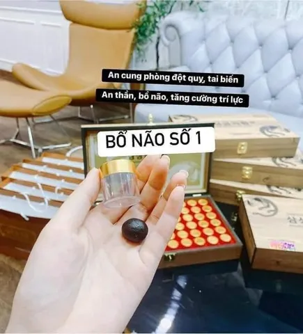 An cung ngưu hoàng hoàn Hàn Quốc Gum Jee Hwan, 60 viên - Hộp gỗ