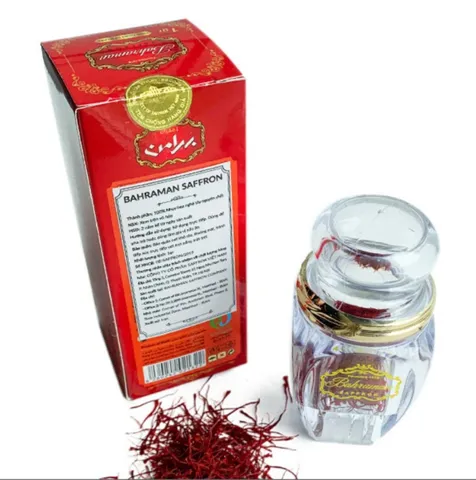 Nhuỵ Hoa Nghệ Tây Bahraman Saffron Tây Á 1gram - Gia Vị Quý Giá Hỗ Trợ Sức Khỏe và Cải Thiện Ẩm Thực