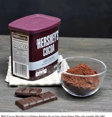 Bột Cacao Hershey's nguyên chất Không Đường 226G (CHUẨN COSTCO USA)- Date 10/25   