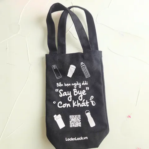 Túi Đựng Bình Giữ Nhiệt LocknLock Có Dây Đeo - Vải Canvas Chống Thấm Nước, Chắc Chắn, Phong Cách Giao Ngẫu Nhiên