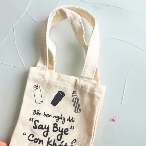 Túi Đựng Bình Giữ Nhiệt LocknLock Có Dây Đeo - Vải Canvas Chống Thấm Nước, Chắc Chắn, Phong Cách Giao Ngẫu Nhiên