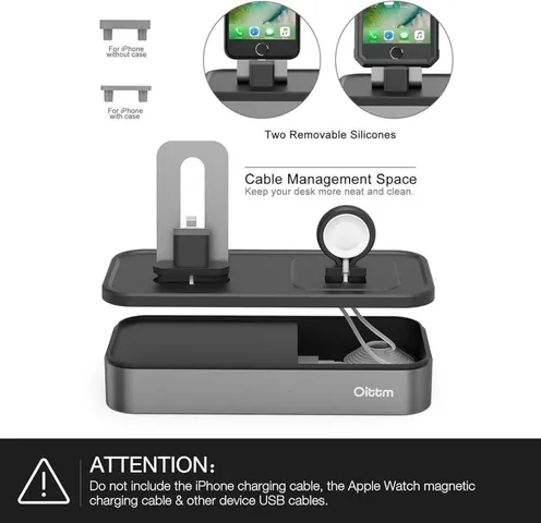 Dock Sạc Đa Năng Oittm cho iPhone, iPad và Apple Watch - Thiết Kế Hiện Đại, Chất Liệu Cao Cấp, Sạc Đồng Thời 3 Thiết Bị