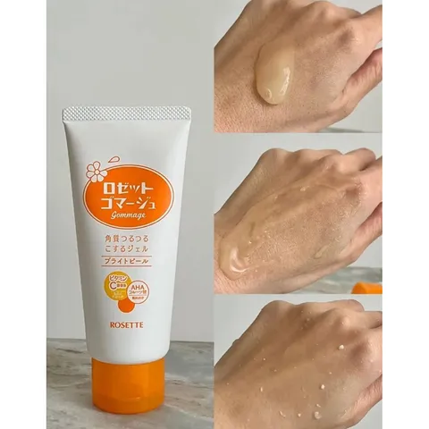 Gel Tẩy Tế Bào Chết Rosette Nhật Bản - Sạch Mịn, Làm Sáng Da, Thích Hợp Da Dầu và Da Nhạy Cảm - Hộp 120g