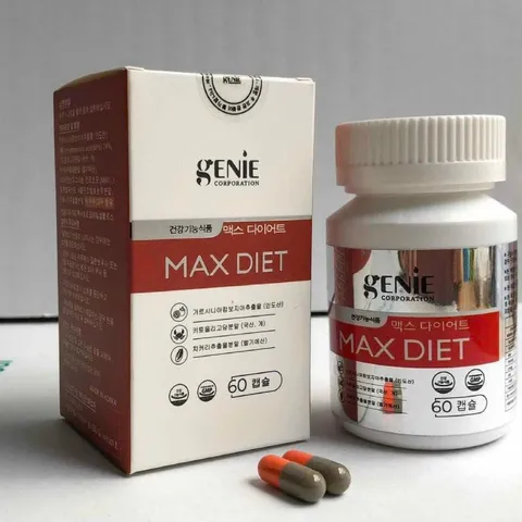 Viên Uống Giảm Cân Max Diet Genie GC Dành Cho Cơ Địa Khó Giảm