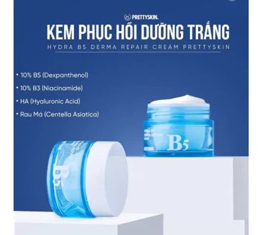 Kem Dưỡng Phục Hồi Dưỡng Trắng B5 Prettyskin 52ml - Chăm Sóc Da Mặt Căng Bóng, Mịn Màng và Khỏe Mạnh, Hàn Quốc
