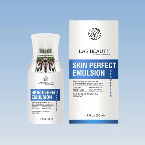 Kem Dưỡng Trắng Da Rong Nho Nhật Bản Las Beauty Skin Perfect Emulsion 50ml - Giúp Da Sáng Mịn, Trẻ Hóa Tự Nhiên