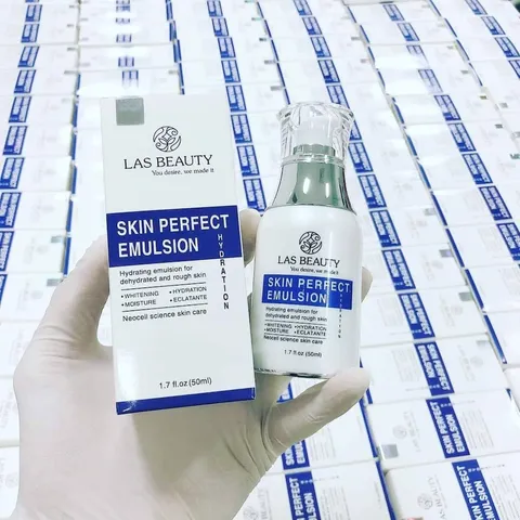 Kem Dưỡng Trắng Da Rong Nho Nhật Bản Las Beauty Skin Perfect Emulsion 50ml - Giúp Da Sáng Mịn, Trẻ Hóa Tự Nhiên