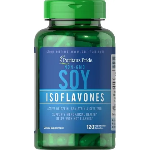 Viên Uống Isoflavones Non-GMO Đậu Nành Puritan's Pride 120 Viên - Hỗ Trợ Cân Bằng Nội Tiết Tố Phụ Nữ, Sức Khỏe Từ Thiên Nhiên