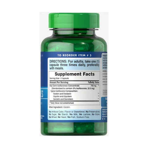Viên Uống Isoflavones Non-GMO Đậu Nành Puritan's Pride 120 Viên - Hỗ Trợ Cân Bằng Nội Tiết Tố Phụ Nữ, Sức Khỏe Từ Thiên Nhiên