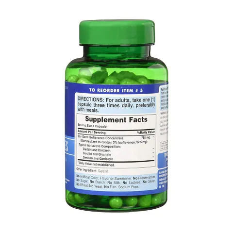 Viên Uống Isoflavones Non-GMO Đậu Nành Puritan's Pride 120 Viên - Hỗ Trợ Cân Bằng Nội Tiết Tố Phụ Nữ, Sức Khỏe Từ Thiên Nhiên