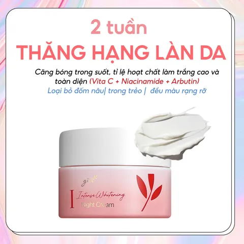 Kem Vi Tảo Đỏ GUO Intense Whitening Night Cream 30gr
