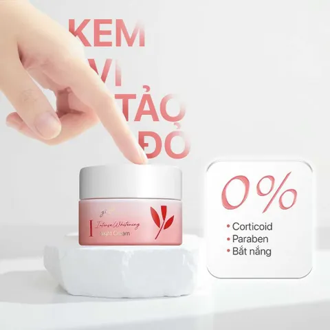 Kem Vi Tảo Đỏ GUO Intense Whitening Night Cream 30gr