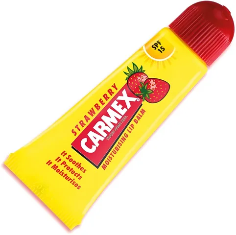 Son Dưỡng Chống Nắng Carmex Strawberry Lip Balm Tube SPF 15 10g